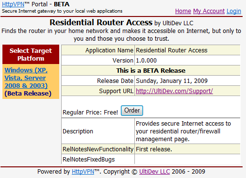 Router Access Web App Details